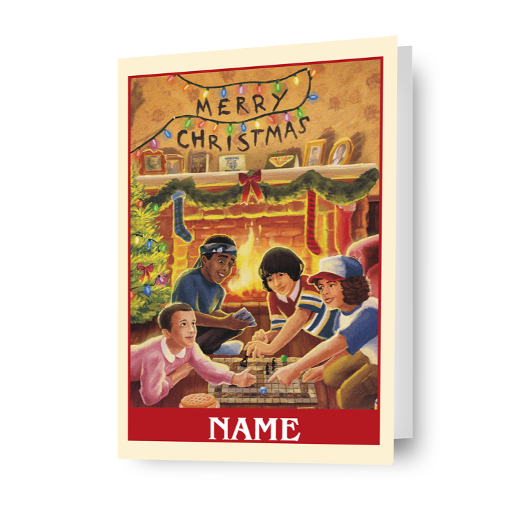 Stranger Things Personalised 'Merry Christmas' Card