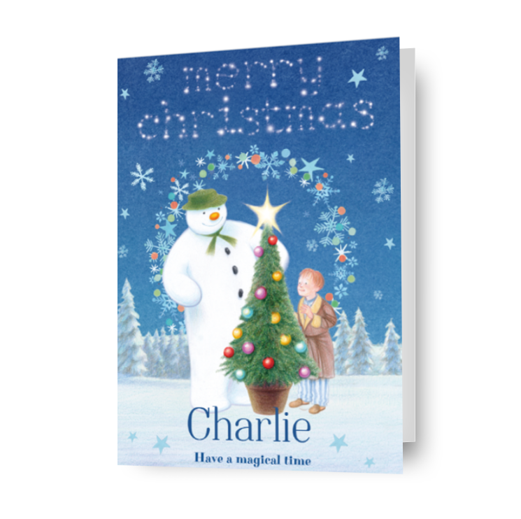 The Snowman Personalised 'Merry Christmas' Card