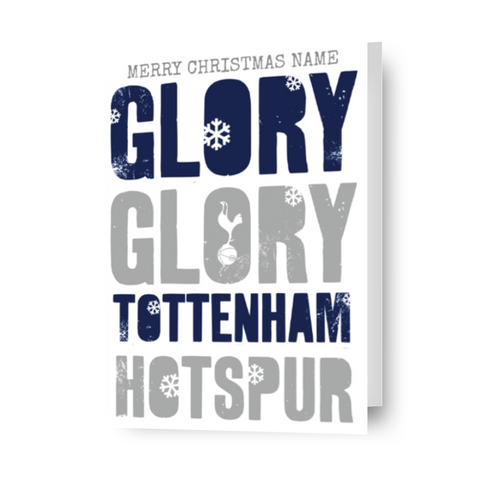 Gepersonaliseerde 'Glory'-kerstkaart van Tottenham Hotspur FC