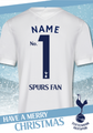 Tottenham Hotspur FC Personalised Shirt Christmas Card