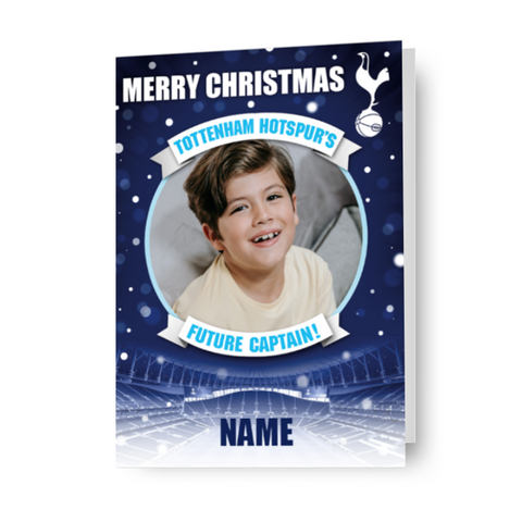 Gepersonaliseerde fotokerstkaart van Tottenham Hotspur FC