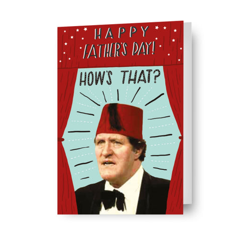 Tommy Cooper 'How's That?' Father's Day Card