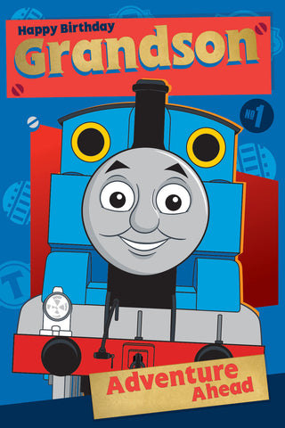 Thomas The Tank Engine Birthday Card For Grandson