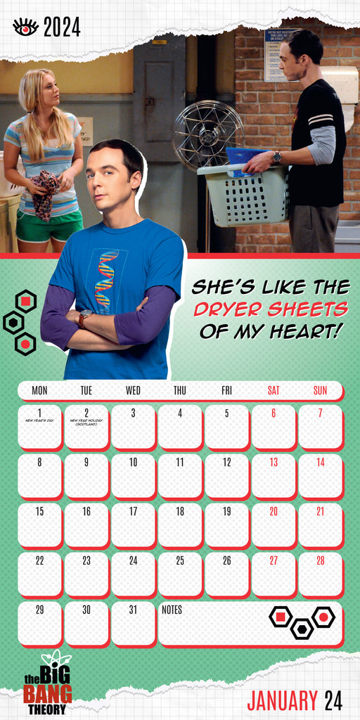 Big Bang Theory 2024 Square Calendar – Danilo Promotions