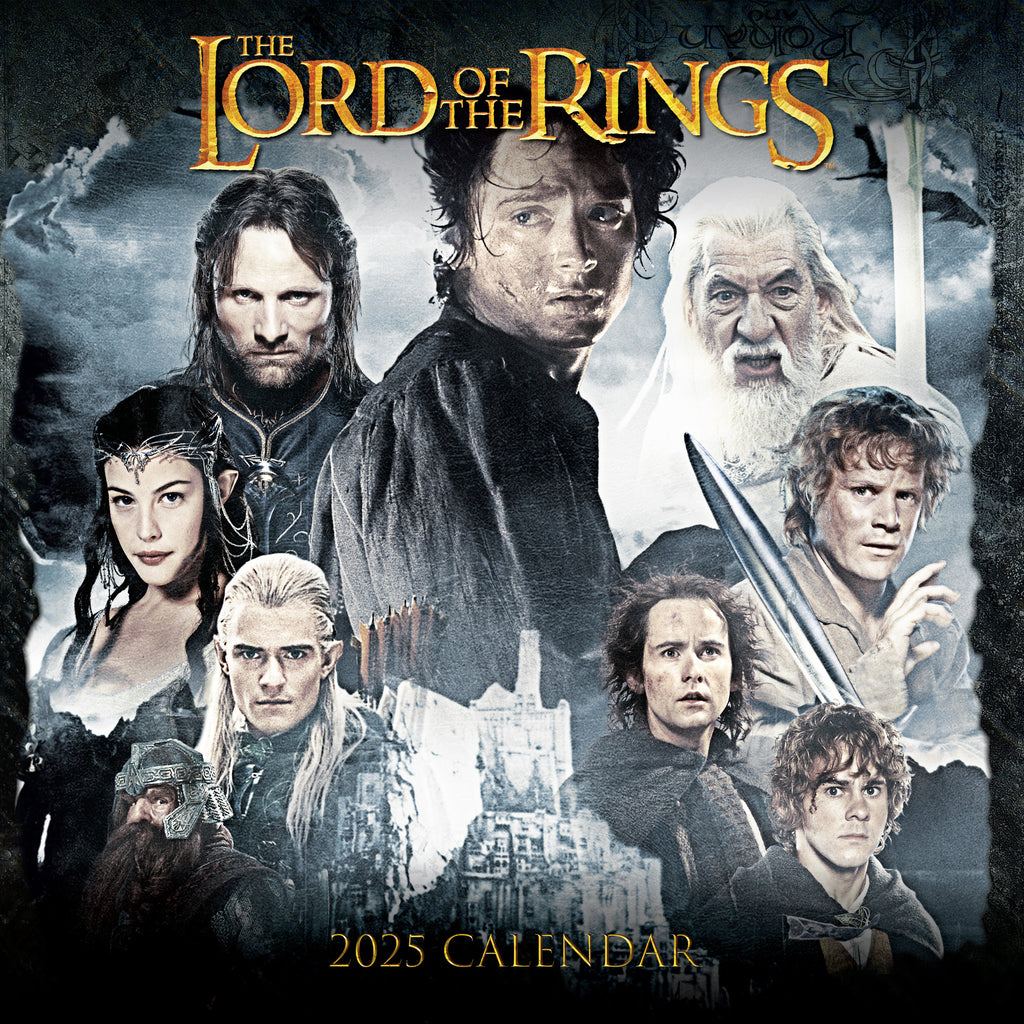 THE LORD OF THE RINGS MOVIE 2025 SQUARE CALENDAR