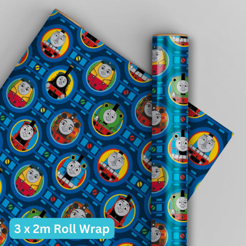 Thomas & Friends 4m Roll Wrapping Paper - 3 Pack Bundle