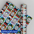 Thomas & Friends 4 Sheets & 4 Tags Gift Wrap