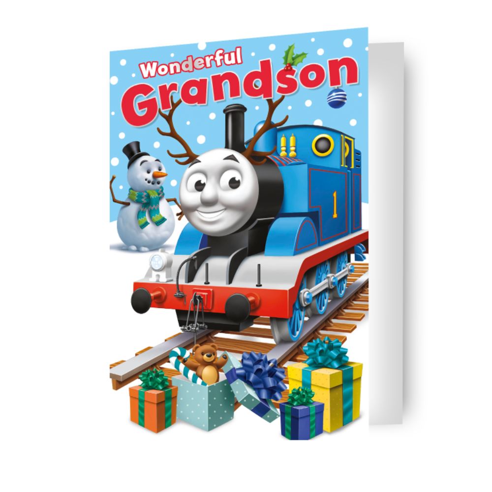 Thomas & Friends 'Grandson' Christmas Card