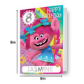 Trolls Personalise Birthday Card With Sticker Sheet