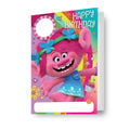 Trolls Personalise Birthday Card With Sticker Sheet