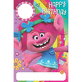 Trolls Personalise Birthday Card With Sticker Sheet
