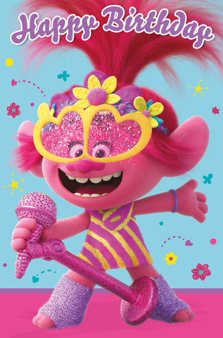 Trolls Birthday Card