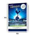 Tottenham Hotspur FC Personalise Birthday Card With Sticker Sheet