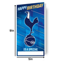 Tottenham Hotspur FC Personalise Birthday Card With Sticker Sheet