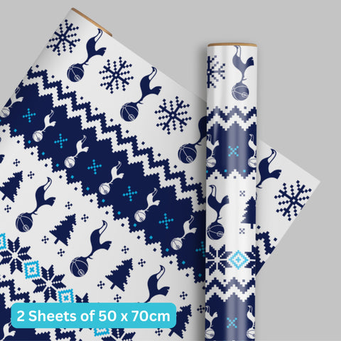 Tottenham FC Christmas Wrap 2 Sheet 2 Tag