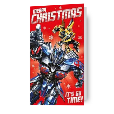 Transformers Kerstkaart