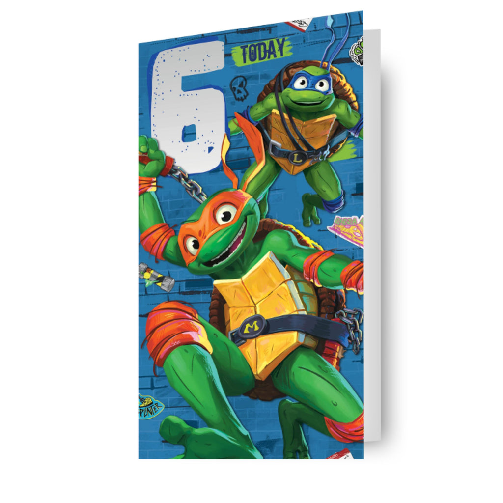 Teenage Mutant Ninja Turtles Age 6 Birthday Card