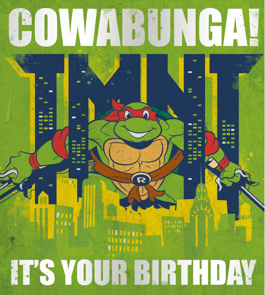 Teenage Mutant Ninja Turtles Cowabunga verjaardagskaart