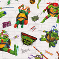 Teenage Mutant Ninja Turtles 4 Sheets & 4 Tags Gift Wrap Bundle
