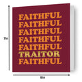 The Traitors Faithful Birthday Card