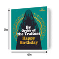 The Traitors Birthday Card