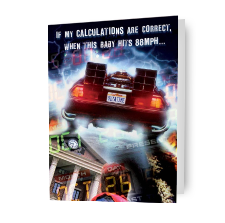 Universal - Back to the Future Retro Birthday Card