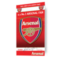 Arsenal FC Personalised Certificate Birthday Card With Included Stickers