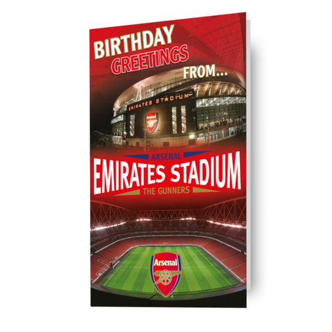 Arsenal FC Football Club Emirates Stadium Pop-up Birthday Card