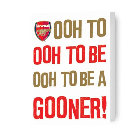 Arsenal FC 'Ooh To Be A Gooner' Greeting Card