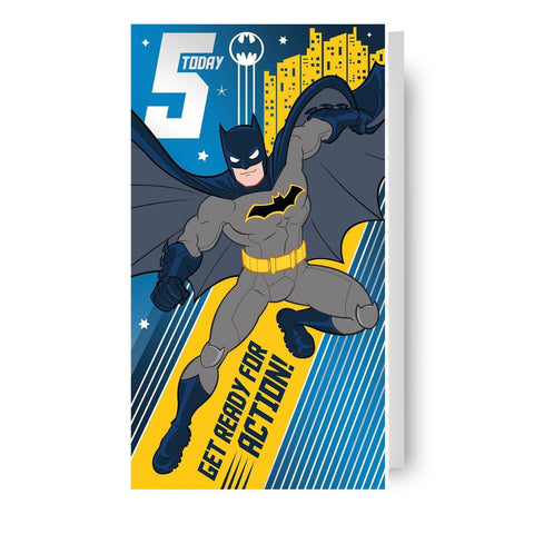 Batman Age 5 Birthday Card