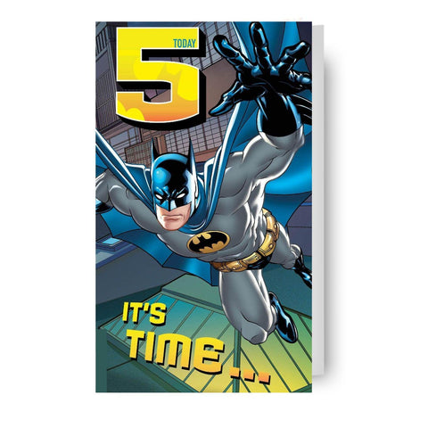 Batman Age 5 Birthday Card