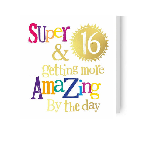 Brightside 'Super 16' Birthday Card