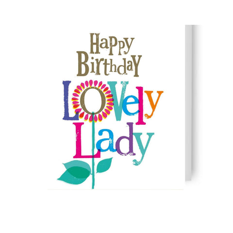 Brightside 'Lovely Lady' Birthday Card