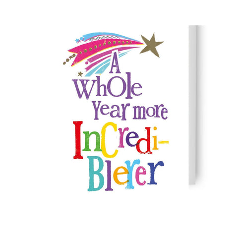 Brightside 'A Whole Year' Birthday Card