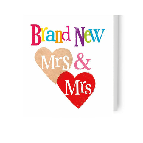 Brightside 'Mrs &Mrs' Wedding Card