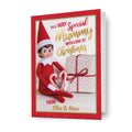Elf On The Shelf Personalised Mummy Christmas Card