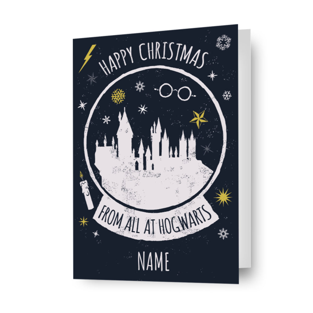 Harry Potter Personalised Snowglobe Christmas Card