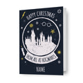 Harry Potter Personalised Snowglobe Christmas Card