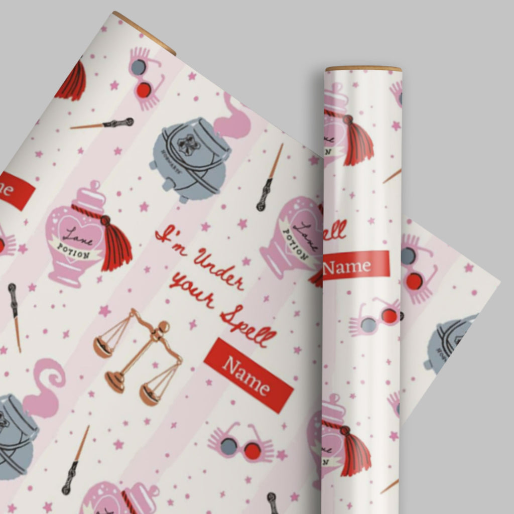 Harry Potter Personalised Valentine's Day Wrapping Paper