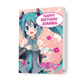 Hatsune Miku Personalised Birthday Card