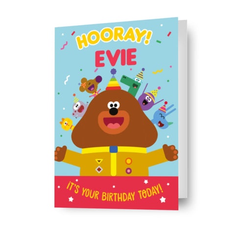 Hey Duggee Personalised 'Hooray!' Birthday Card