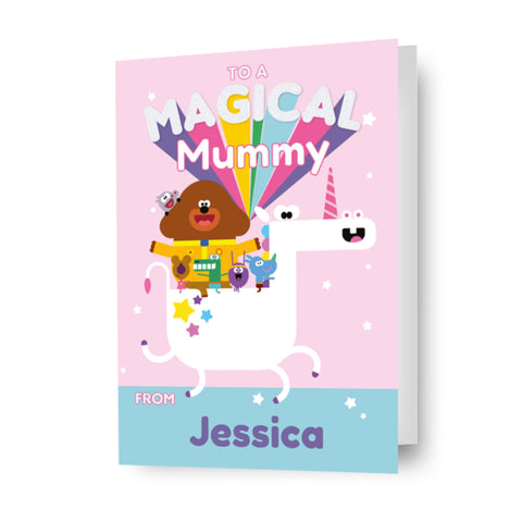 Hey Duggee Personalised 'Magical Mummy' Mother's Day Card