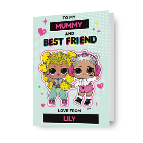 LOL Surprise Personalised 'Best Friend' Mother's Day Card