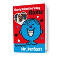 Mr Men & Little Miss Personalised Photo 'Mr. Perfec't Valentine's Day Card