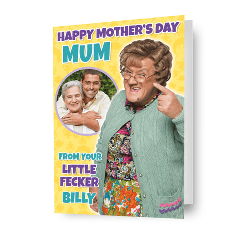 Mrs Brown's Boys 'Little Fecker' Personalised Mother's Day Photo Card