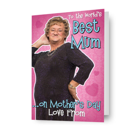Mrs Brown's Boys Personalised 'Best Mum' Mother's Day Card