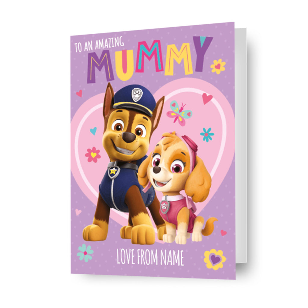 Gepersonaliseerde 'Mummy' Moederdagkaart van Paw Patrol