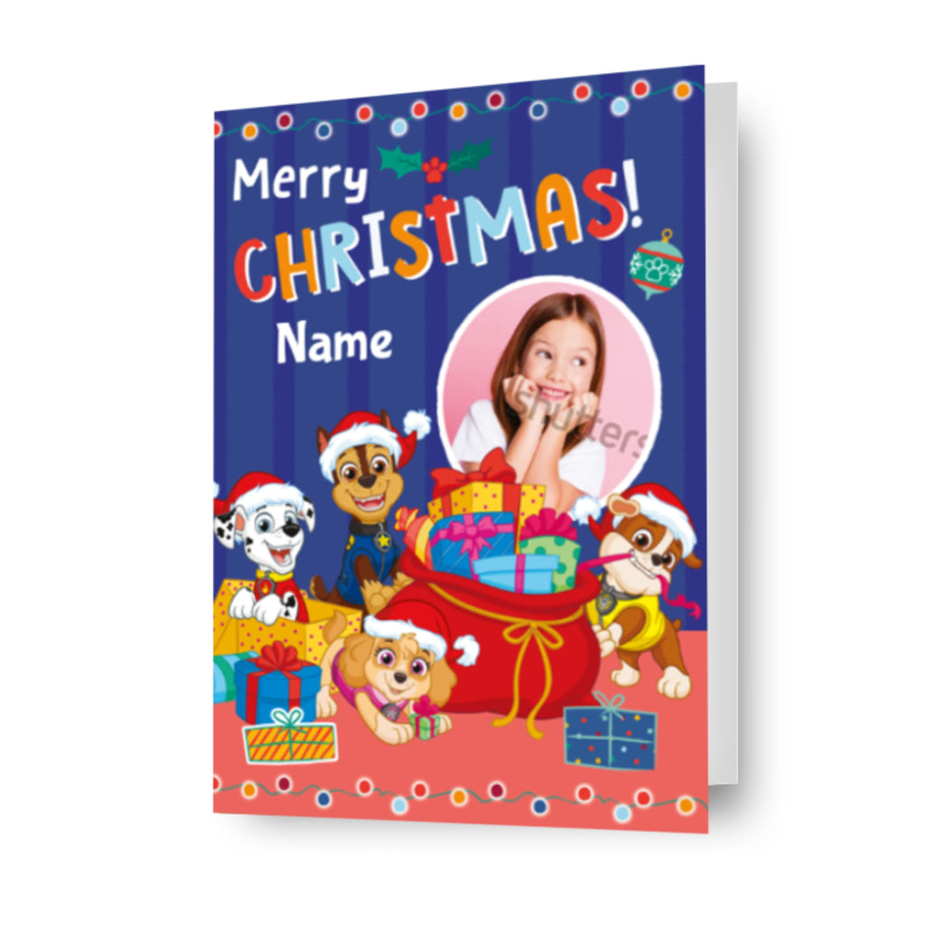 Paw Patrol Personalised Photo Christmas Card