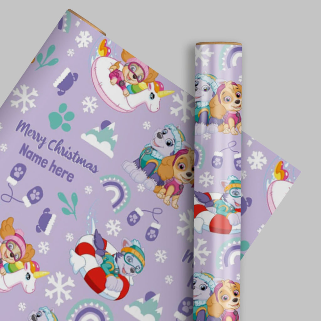 Paw Patrol Personalised Christmas Wrapping Paper