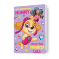Paw Patrol Personalised Mother's Day Card 'From Your Daughter'